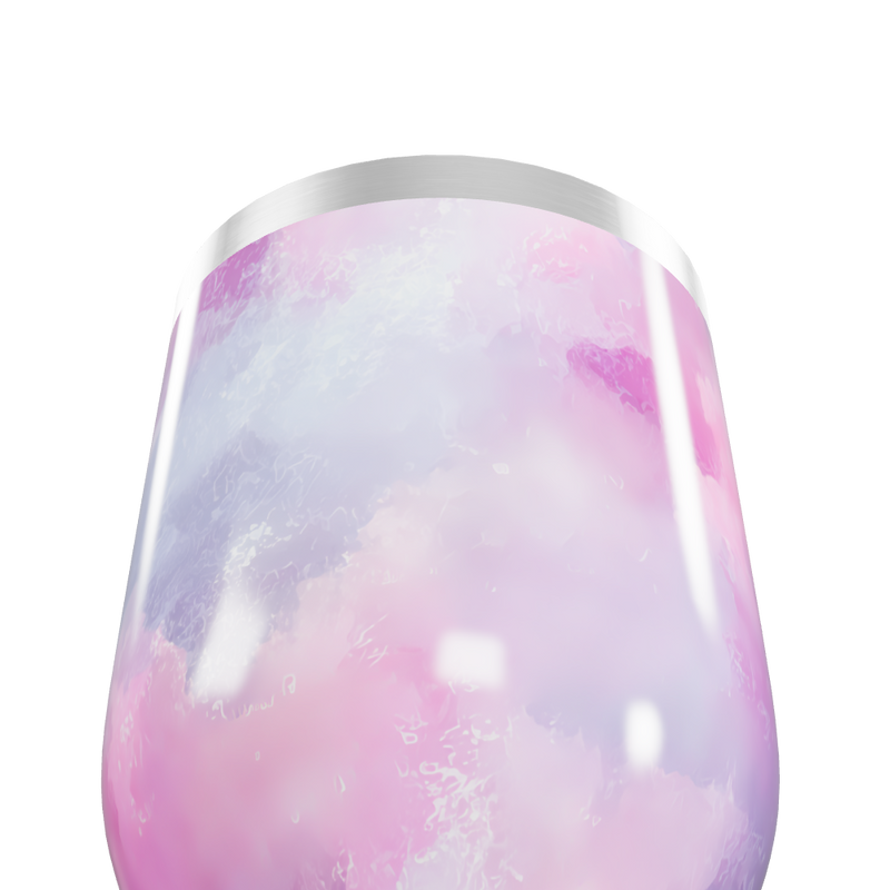 Copo Térmico Slim - Estampa Aquarela Rosa