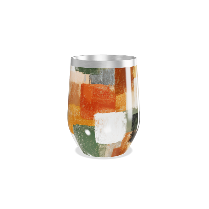 Copo Térmico Slim - Estampa Abstrata Colorida