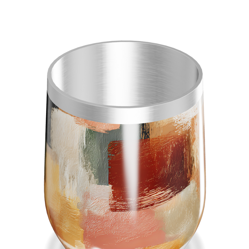 Copo Térmico Slim - Estampa Abstrata Colorida