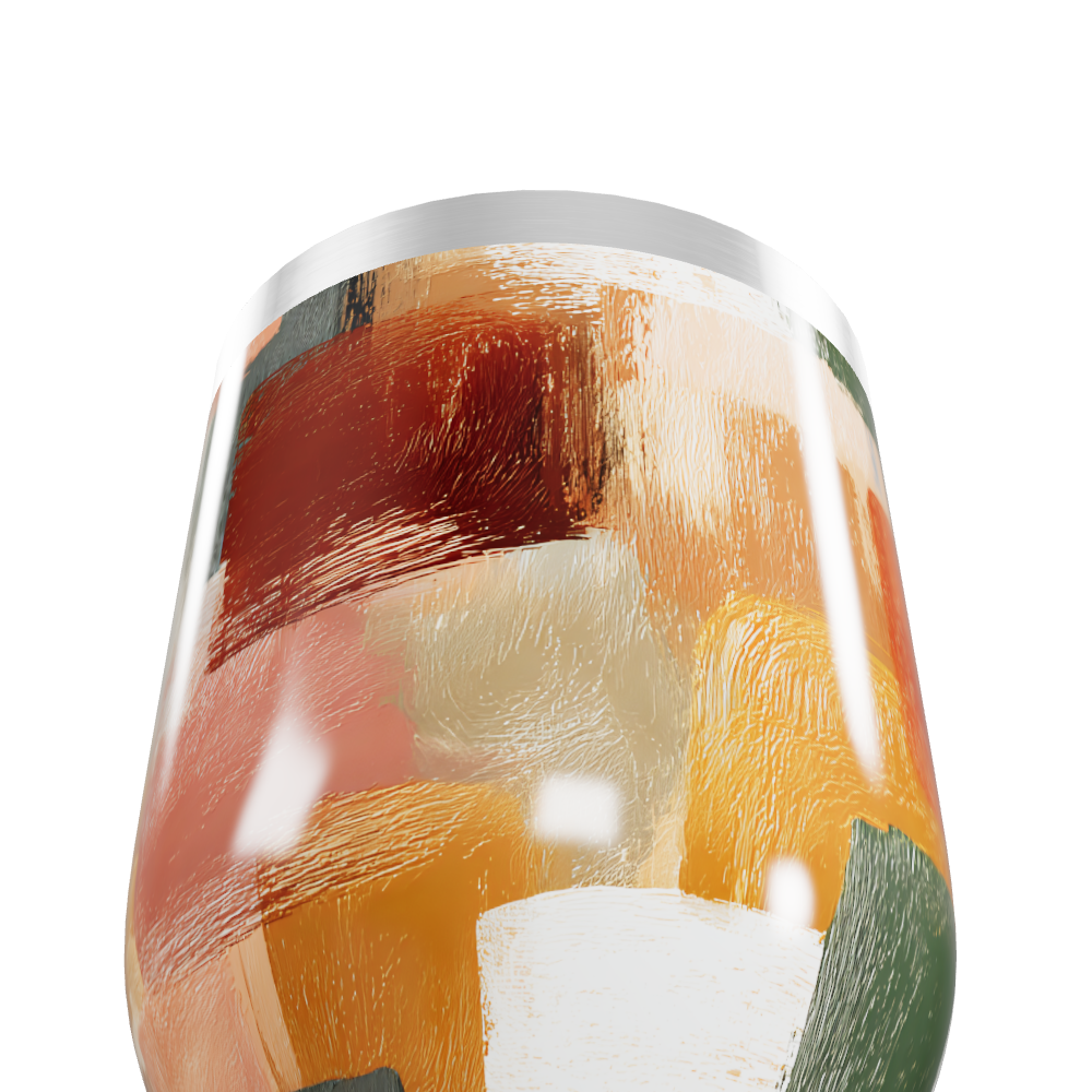 Copo Térmico Slim - Estampa Abstrata Colorida