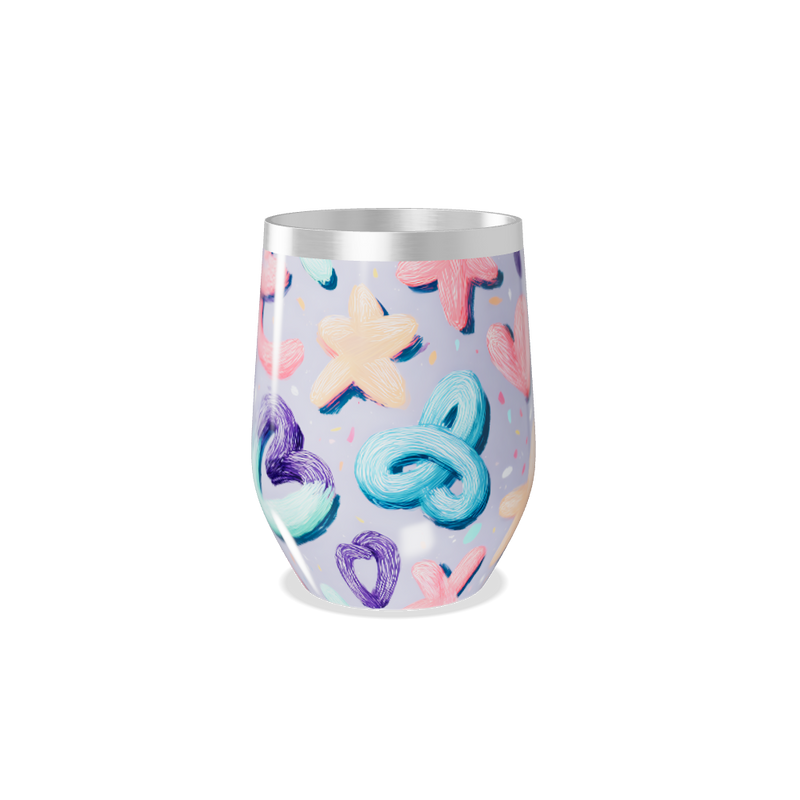 Copo Térmico Slim - Estampa Colorida Pastel