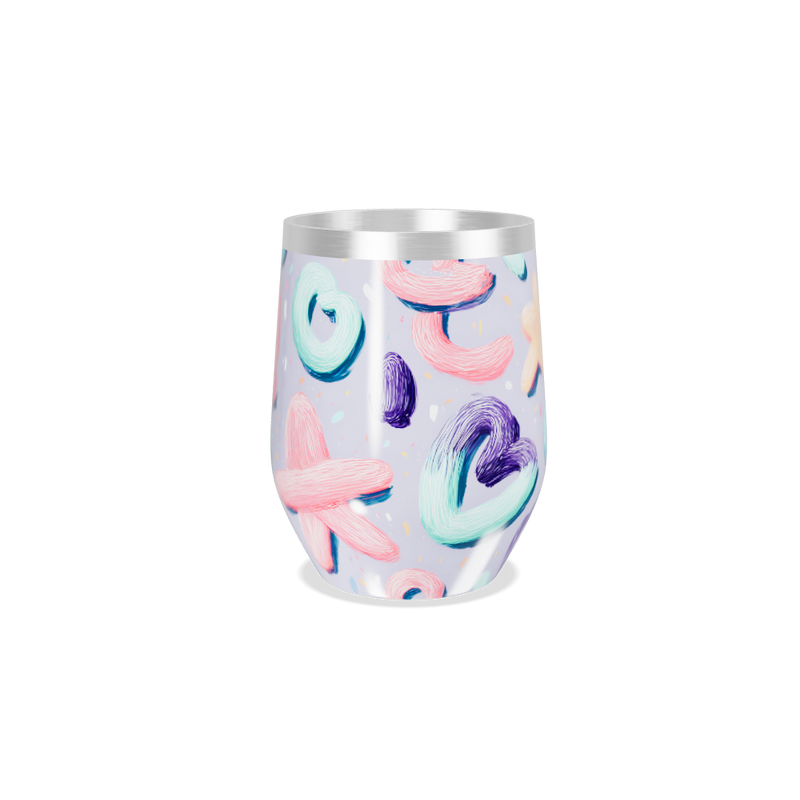 Copo Térmico Slim - Estampa Colorida Pastel