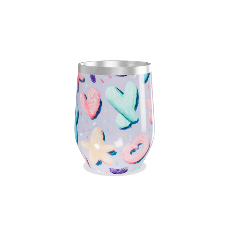 Copo Térmico Slim - Estampa Colorida Pastel