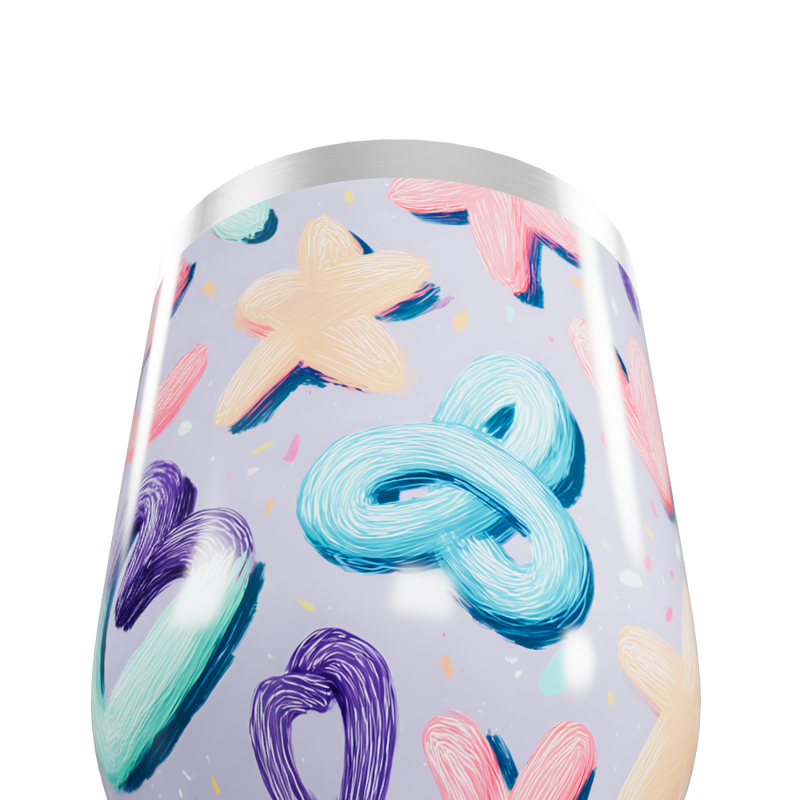 Copo Térmico Slim - Estampa Colorida Pastel