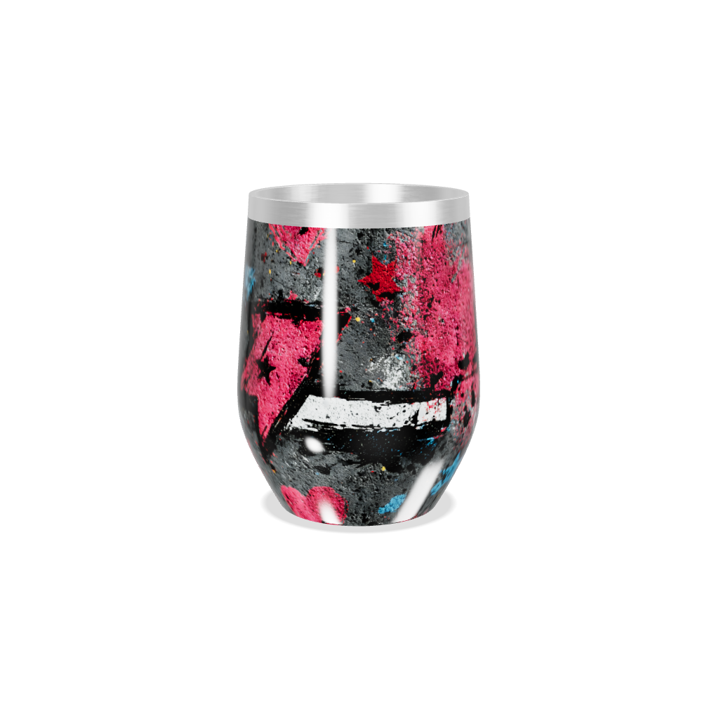 Copo Térmico Slim - Estrelas Coloridas Aço Inox