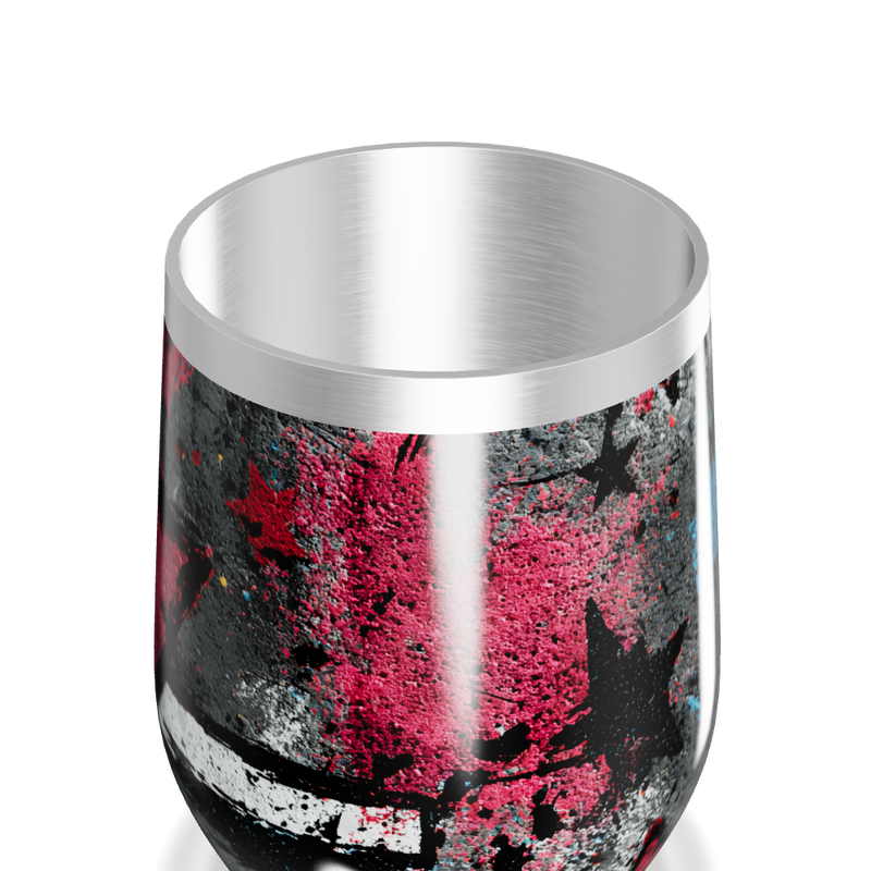 Copo Térmico Slim - Estrelas Coloridas Aço Inox