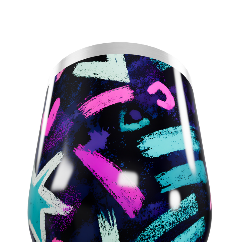 Copo Térmico Slim - Estampa Colorida Abstrata