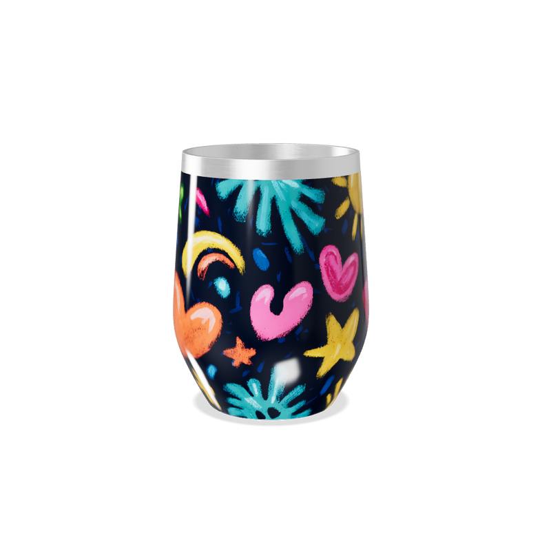 Copo Térmico Slim - Estampado Colorido