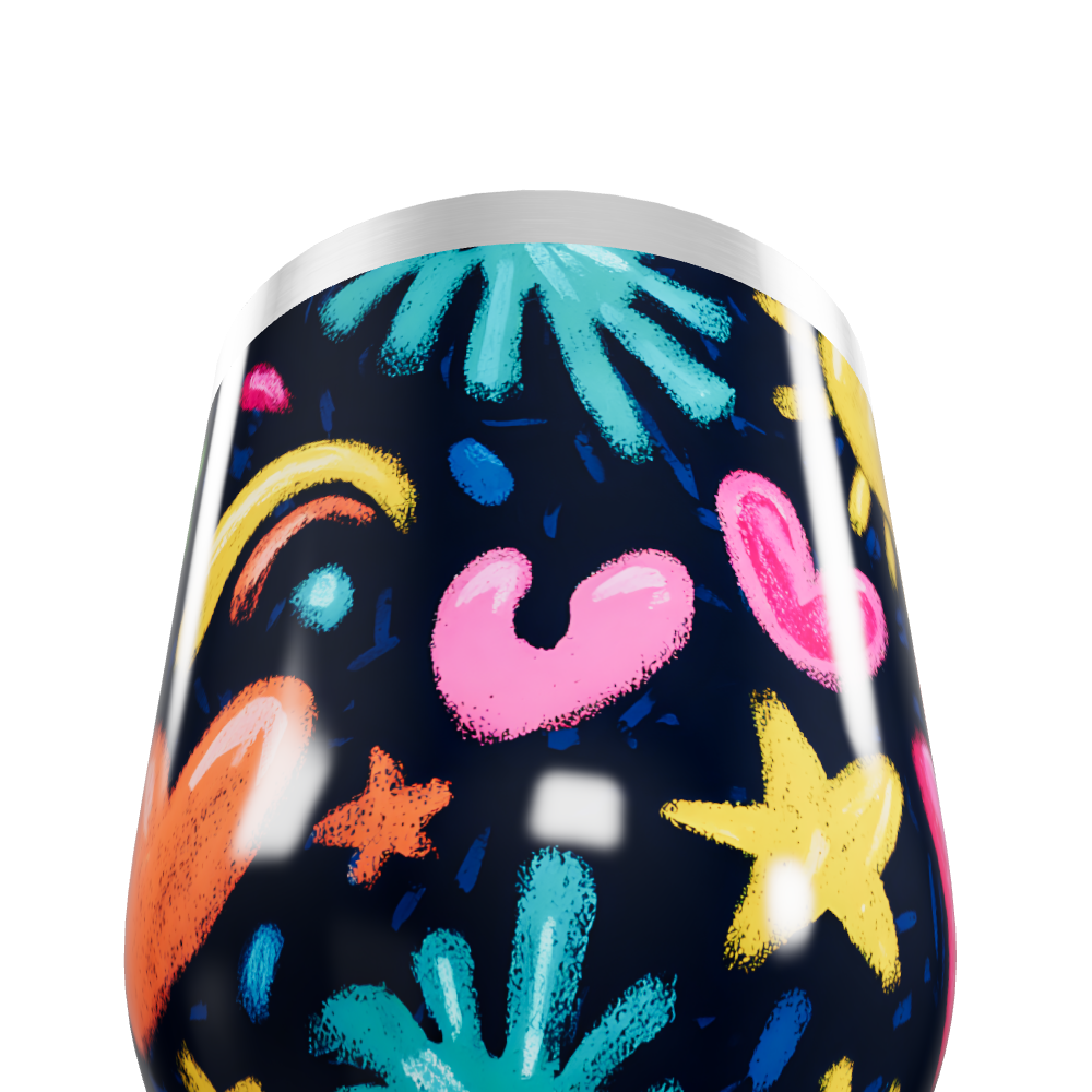 Copo Térmico Slim - Estampado Colorido