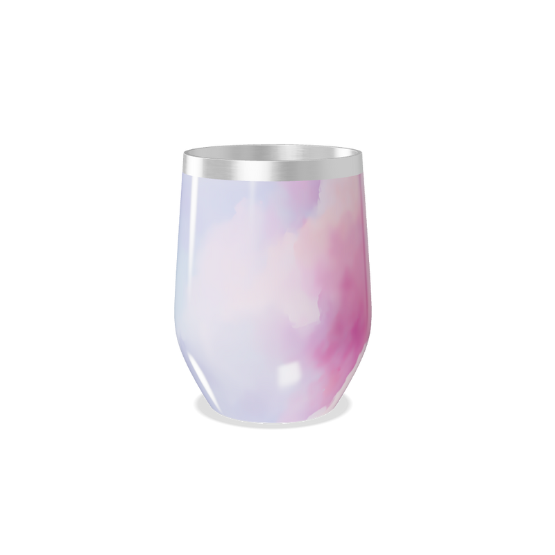 Copo Térmico Slim - Degradê Rosa e Branco