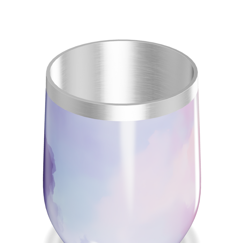 Copo Térmico Slim - Degradê Rosa e Branco