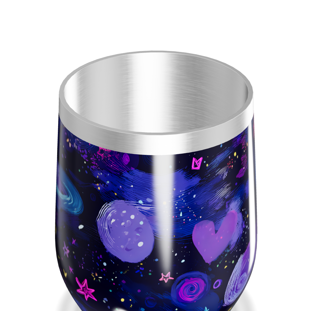 Copo Térmico Slim - Galáxia Colorida Inox