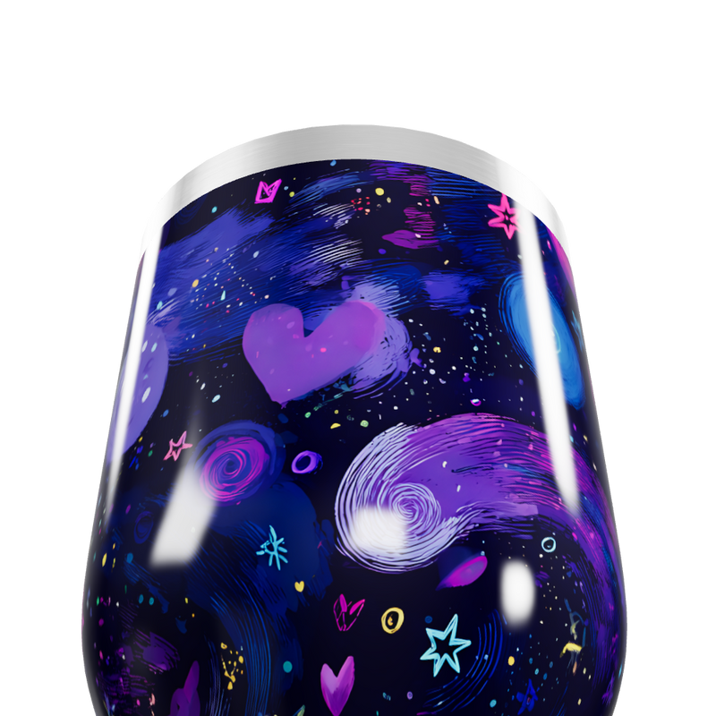 Copo Térmico Slim - Galáxia Colorida Inox