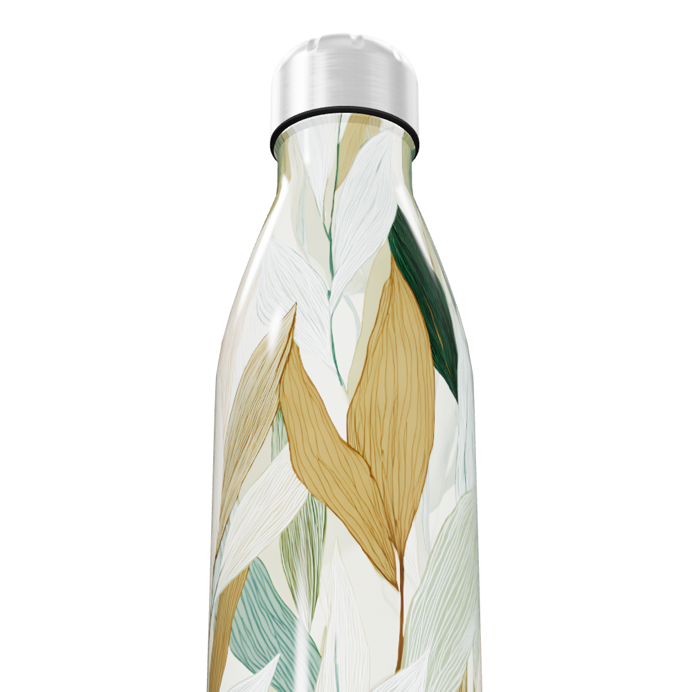 Garrafa Inox - Folhas Tropicais