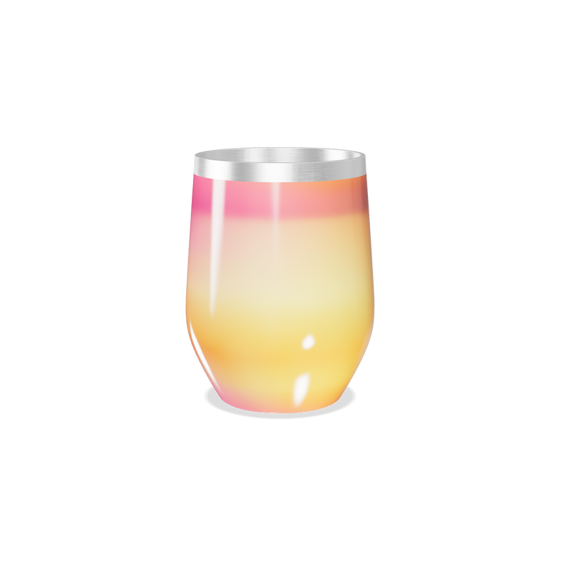 Copo Térmico Slim - Gradiente Laranja Rosa