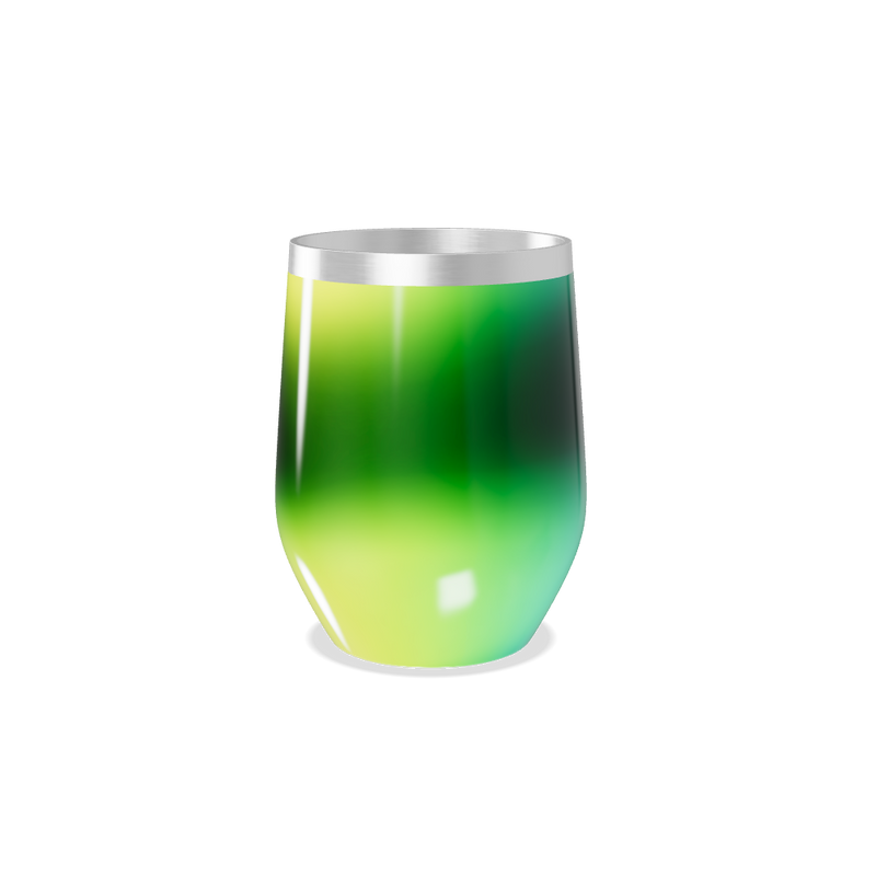 Copo Térmico Slim - Gradiente Verde Aço Inox