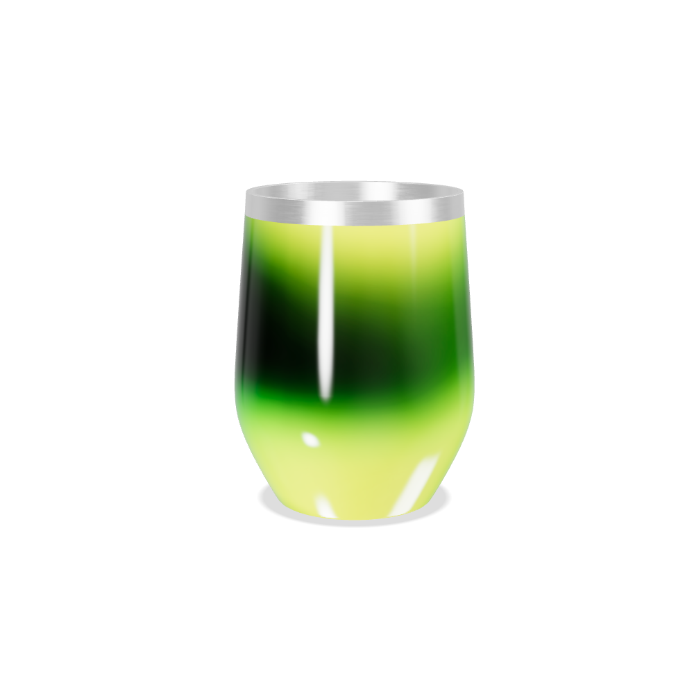 Copo Térmico Slim - Gradiente Verde Aço Inox