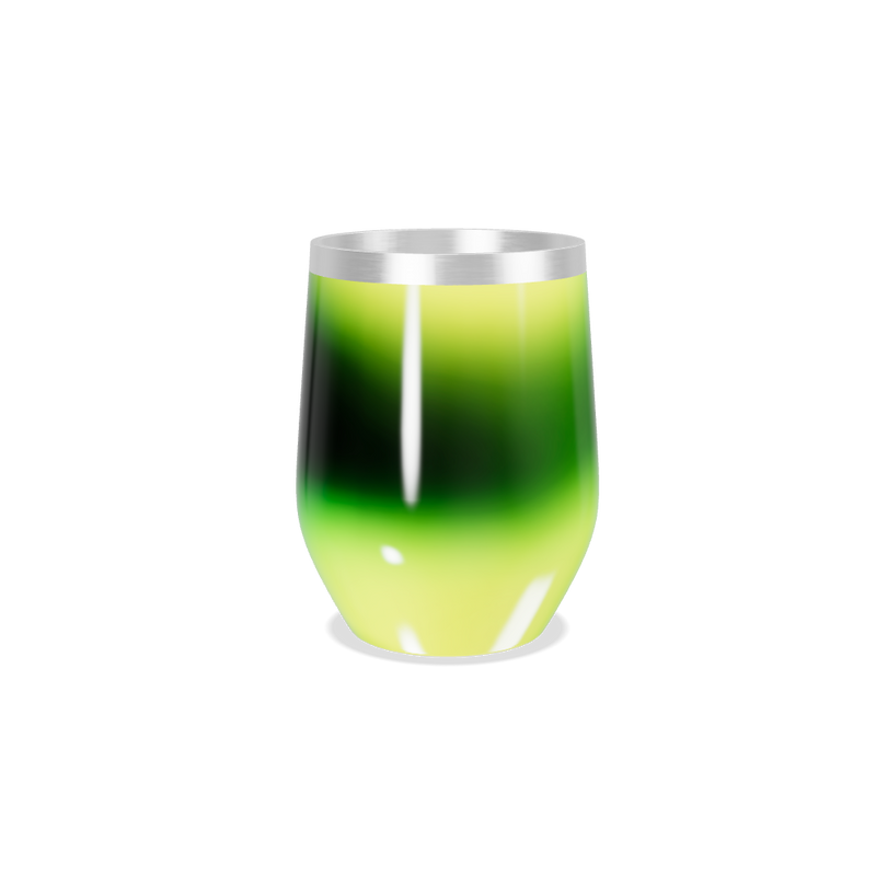 Copo Térmico Slim - Gradiente Verde Aço Inox