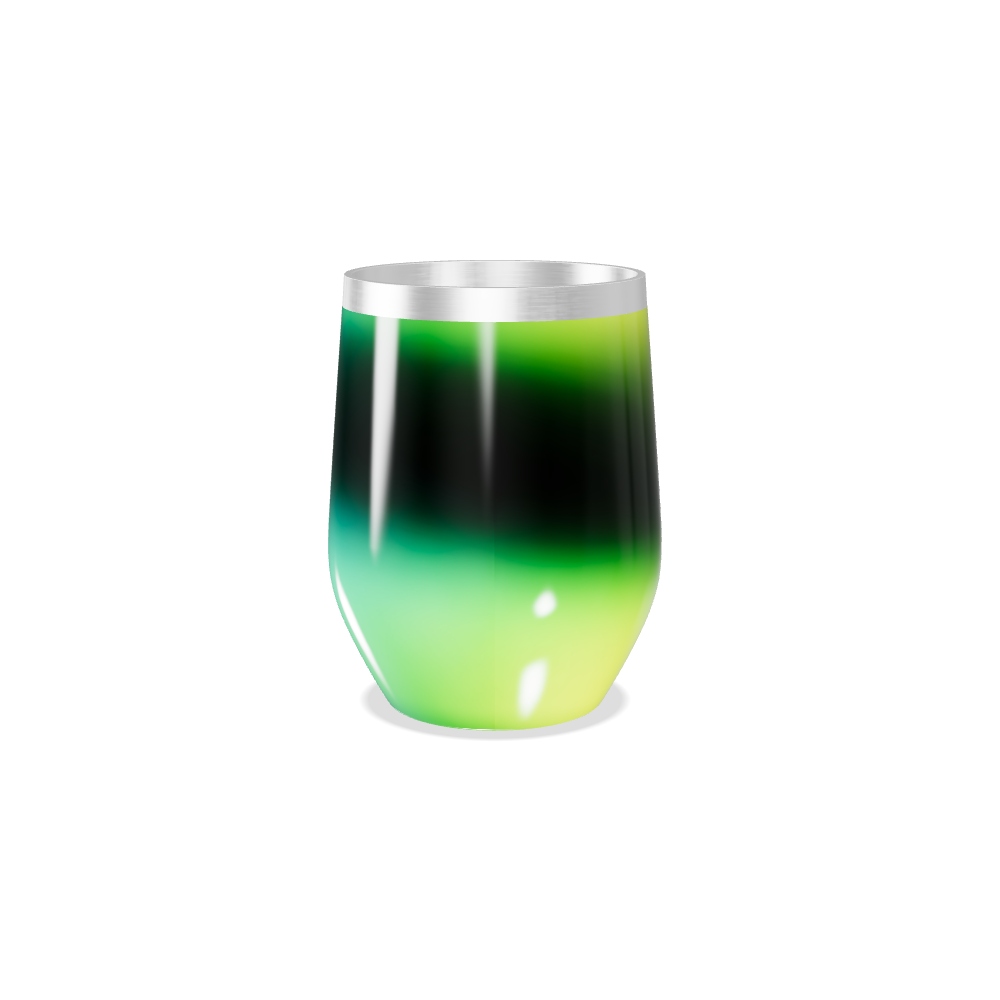 Copo Térmico Slim - Gradiente Verde Aço Inox