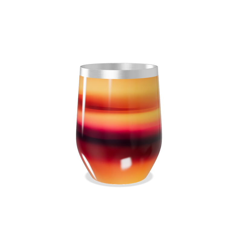 Copo Térmico Slim - Gradiente Laranja Inox