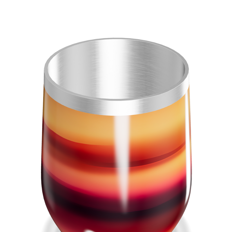 Copo Térmico Slim - Gradiente Laranja Inox