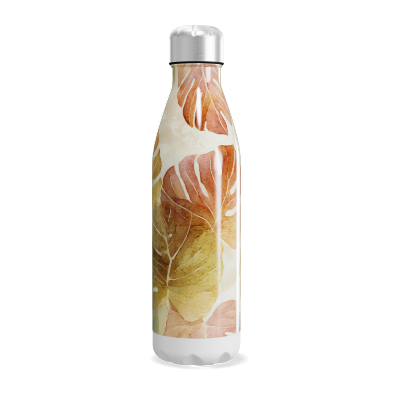 Garrafa Inox Folhas Tropicais