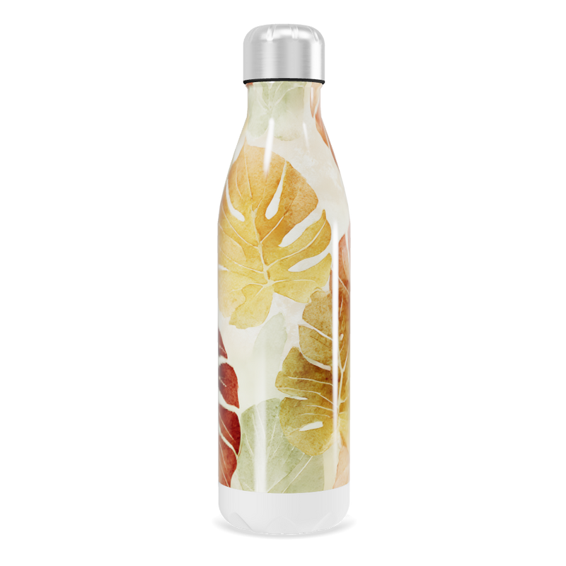 Garrafa Inox Folhas Tropicais