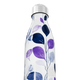 Garrafa Inox - Folhas Azul e Roxo