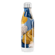 Garrafa Inox - Floral Azul e Dourado