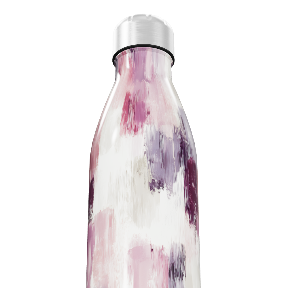 Garrafa Inox - Estampa Abstrata Multicolorida