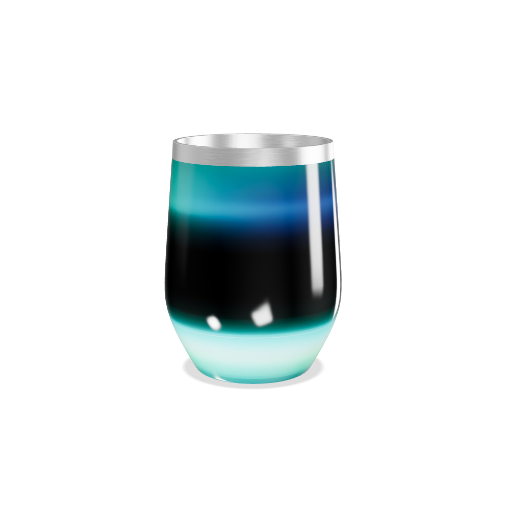 Copo Térmico Slim - Listras Preto e Verde