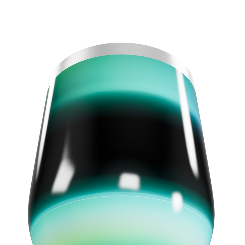 Copo Térmico Slim - Listras Preto e Verde