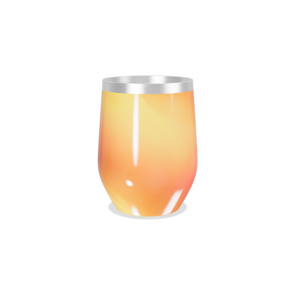 Copo Térmico Slim - Degradê Laranja Inox