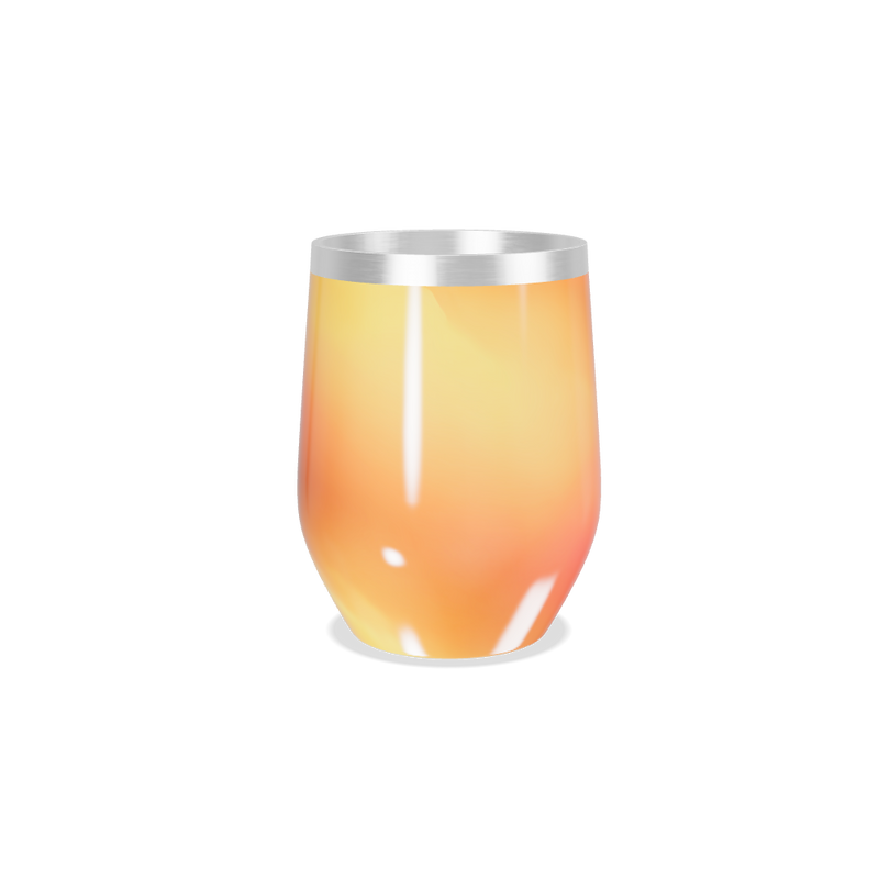 Copo Térmico Slim - Degradê Laranja Inox