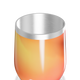 Copo Térmico Slim - Degradê Laranja Inox