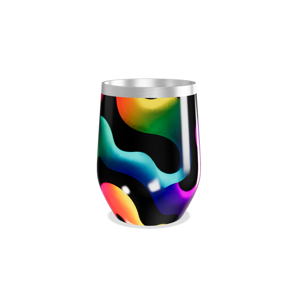 Copo Térmico Slim - Estampa Colorida Aço Inox