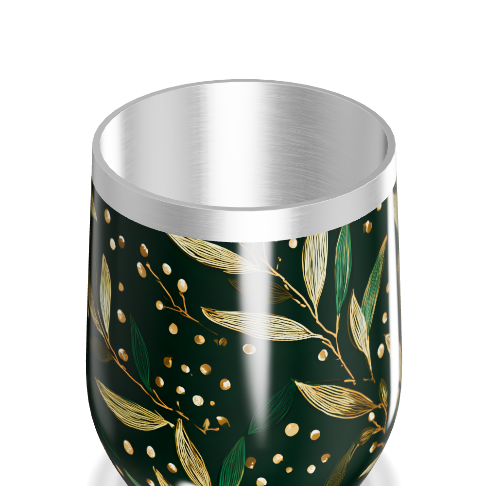 Copo Térmico Slim - Folhagem Verde Aço Inox