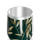 Copo Térmico Slim - Folhas Douradas Verde