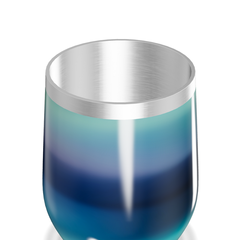 Copo Térmico Slim - Degradê Azul Inox