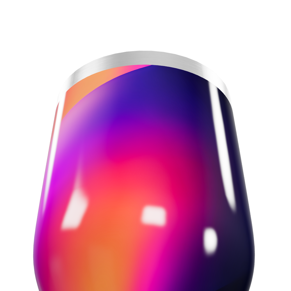 Copo Térmico Slim - Gradiente Colorido Inox