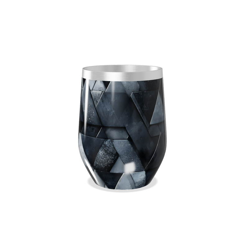 Copo Térmico Slim - Geométrico Preto Inox