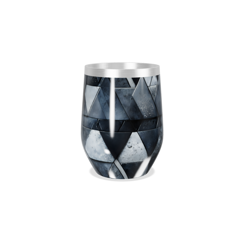 Copo Térmico Slim - Geométrico Preto Inox