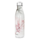 Garrafa Inox - Estampa Floral Branco e Rosa