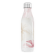 Garrafa Inox - Estampa Floral Branco e Rosa