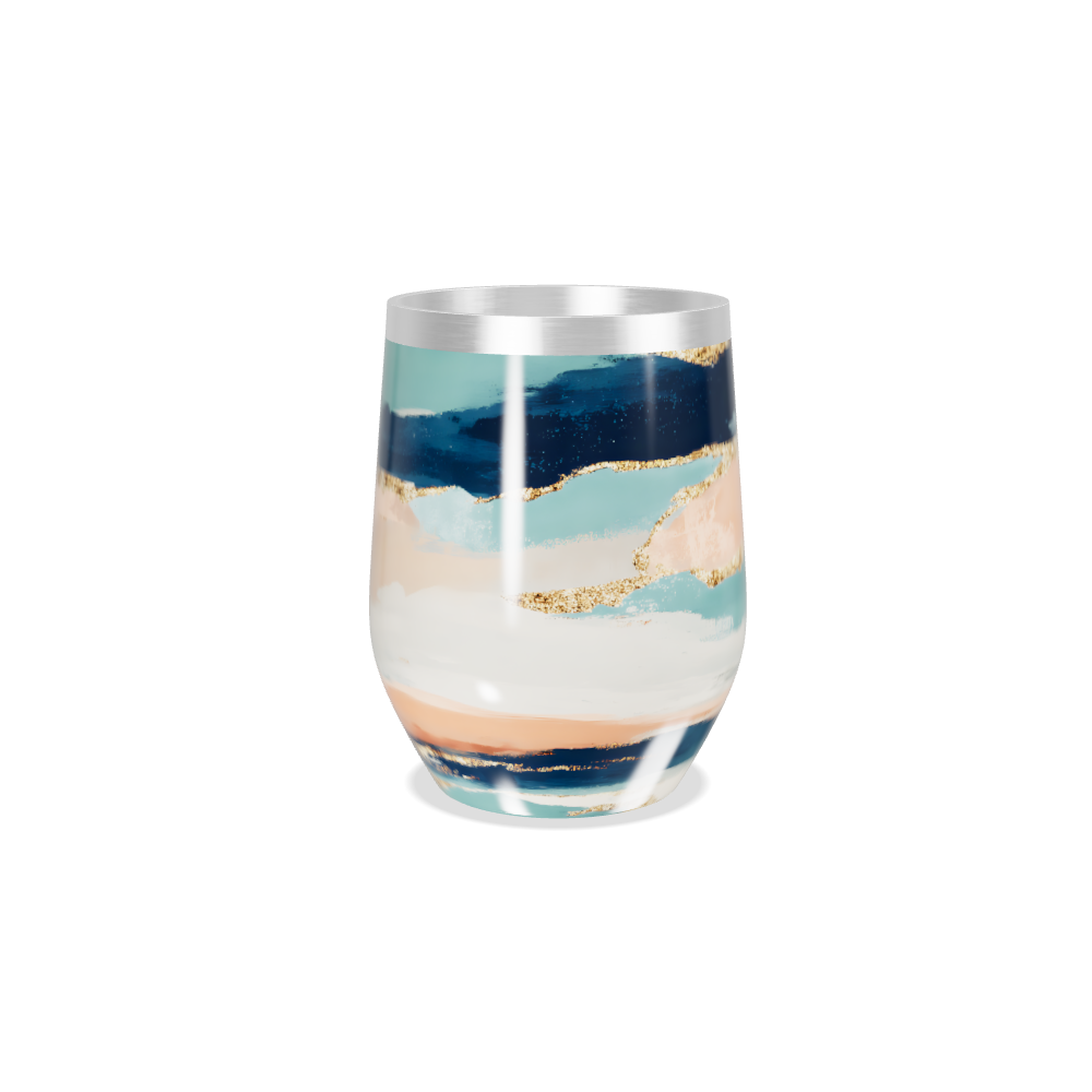 Copo Térmico Slim - Listras Coloridas Aço Inox