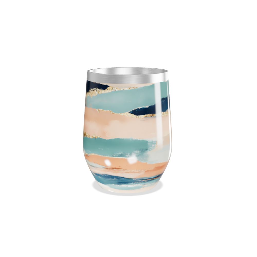 Copo Térmico Slim - Listras Coloridas Aço Inox