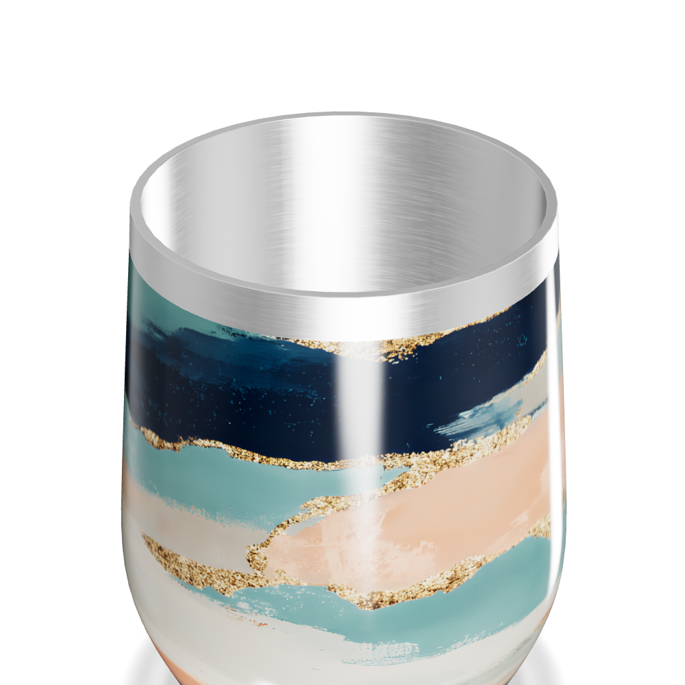 Copo Térmico Slim - Listras Coloridas Aço Inox