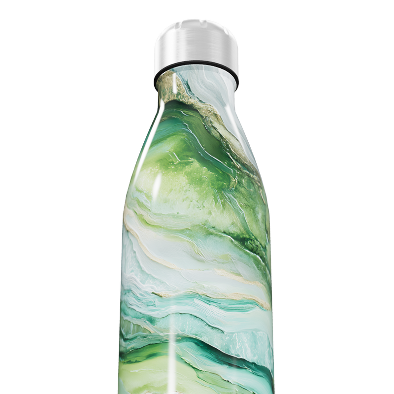 Garrafa Inox - Verde Marmorizada 750ml