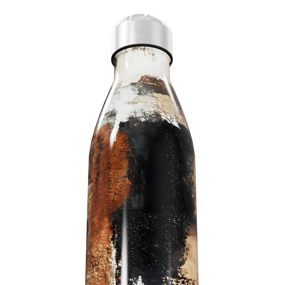 Garrafa Inox - Abstrata Multicolorida