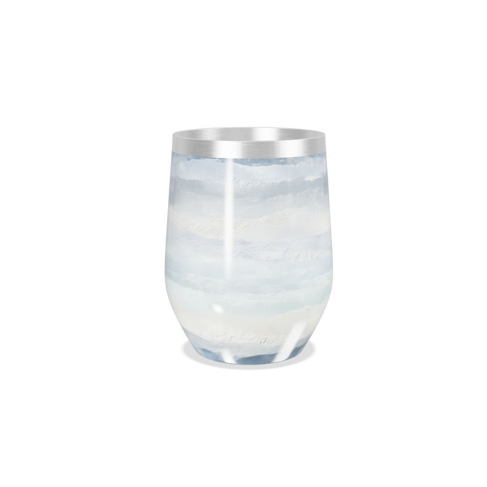 Copo Térmico Slim - Listras Azul e Branco